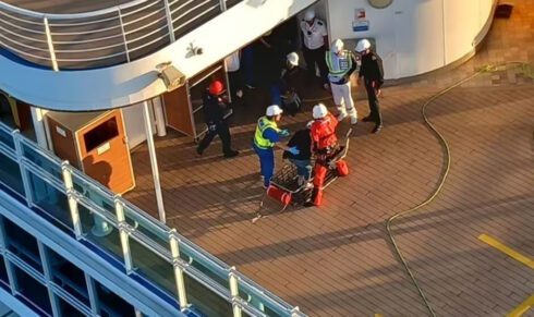 British woman is evacuated by helicopter from cruise ship off Spain