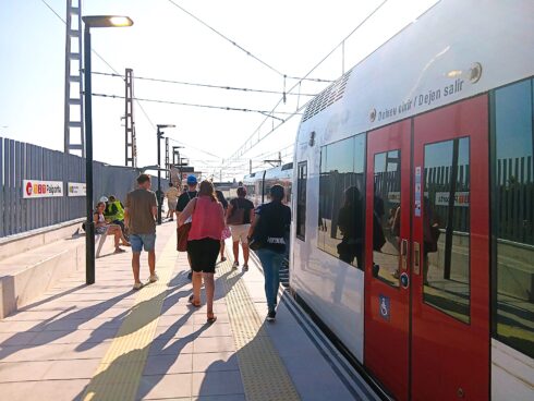 Local train services with restored stations and 50kms of new track return to 'ground zero' of Valencia floods