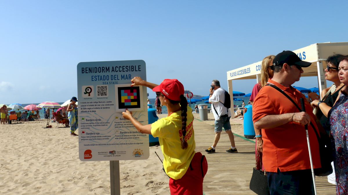 Benidorm's beaches go high-tech to help out visually-impaired tourists