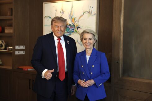 Donald Trump with Ursula Von der Leyen