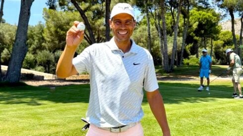 Retired tennis ace Rafa Nadal serves up golfing first on Mallorca course