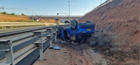 Missing driver mystery after overturned British-registered car is abandoned next to Costa Blanca motorway