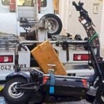 Young electric scooter rider caught speeding at 135km/h on busy street in Costa Blanca city